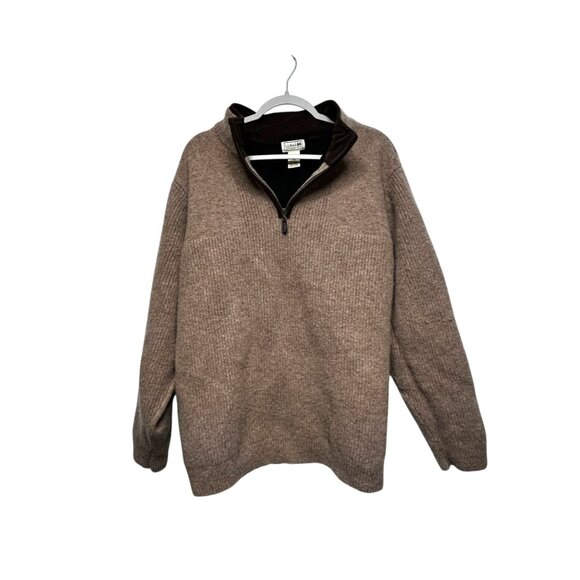 LL Bean Waterfowl 100%‎ Merino Lambs Wool Gore-tex 1/4 Zip Sweater XXL TALL - Picture 2 of 10